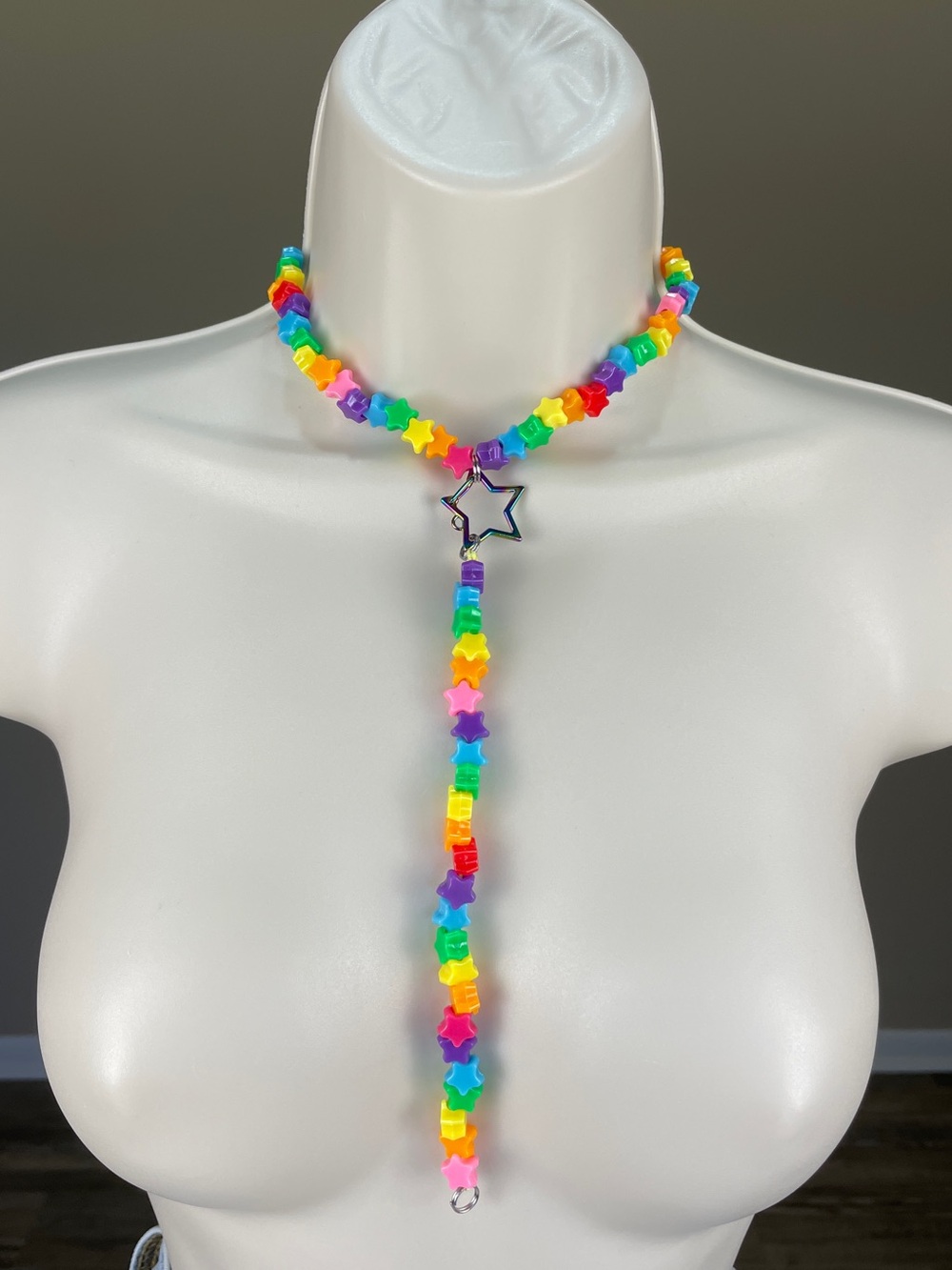 2 Pc Star Choker + Binky Cord Or Convertible Bracelets.